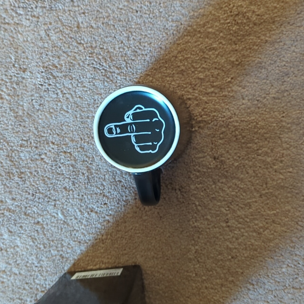 LaTazas Coffee or Cocoa Mug..New  SALE  FINGER ON BOTTOM OF MUG SALE